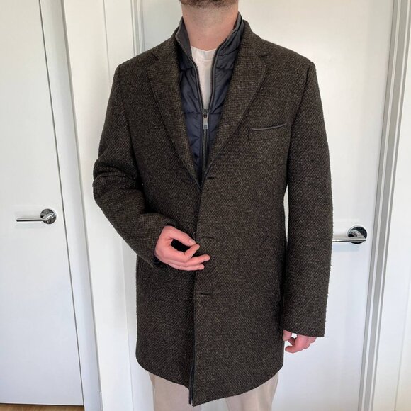 Bugatti Men's Winter Wool Coat size US 42R - Picture 2 of 14